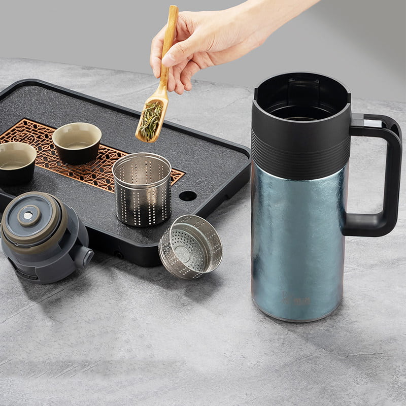 純チタン製茶分離注入器付急浸ポット